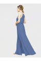Chiffon A-Line Long Floor Length Sleeveless Formal Dress / Bridesmaid Dress Sheffield