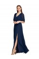 Soft Chiffon A-Line Long Flutter Sleeves Bridesmaid Dress / Formal Dress Sheffield