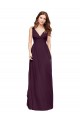 Chiffon A-Line Long Sleeveless Grape Bridesmaid Dress / Evening Gowns Sheffield