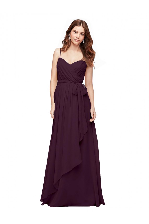 Soft Chiffon A-Line Sleeveless Grape Bridesmaid Dress / Formal Dress Sheffield