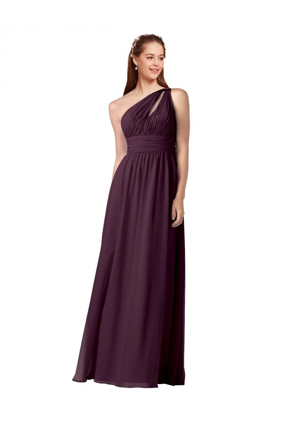 Chiffon A-Line Long Floor Length Sleeveless Bridesmaid Dress Sheffield