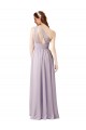 Chiffon A-Line Long Floor Length Sleeveless Bridesmaid Dress Sheffield