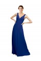 Chiffon A-Line Long Floor Length Sleeveless Low Back Bridesmaid Dress Sheffield