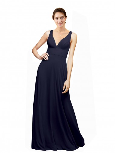 Chiffon A-Line Long Sleeveless Open Back Wedding Guest Dress Sheffield