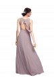 Chiffon A-Line Long Sleeveless Open Back Wedding Guest Dress Sheffield