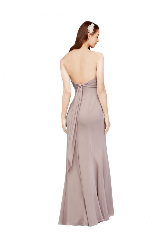 Soft Chiffon Mermaid Long Sleeveless Black Prom Dresses Sheffield