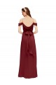Soft Chiffon Sheath Sheath Sleeveless Burgundy Formal Dress / Bridesmaid Dress Sheffield