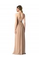 Soft Chiffon A-Line Long Sleeveless Open Back Bridesmaid Dress / Formal Dress Sheffield