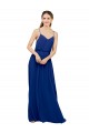 Chiffon A-Line Long Sleeveless Royal Blue Bridesmaid Dress / Evening Dress Sheffield