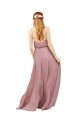 Chiffon A-Line Long Sleeveless Royal Blue Bridesmaid Dress / Evening Dress Sheffield