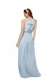 Soft Chiffon A-Line Long Sleeveless High Neck Bridesmaid Dresses Sheffield