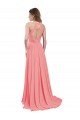 Chiffon A-Line Long Sleeveless Criss Cross Back Bridesmaid Dress / Evening Dress Sheffield