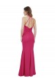 Soft Chiffon Long Sleeveless Criss Cross Open Back Bridesmaid Dress Sheffield