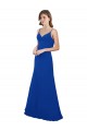 Soft Chiffon A-Line Long Sleeveless Low Back Evening Dress / Bridesmaid Dress Sheffield