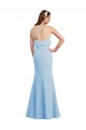 Soft Chiffon Mermaid Long Sleeveless Low Back Bridesmaid Dress Sheffield