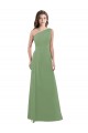 Soft Chiffon Long Sleeveless Side Slit Bridesmaid Dresses Sheffield