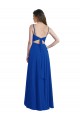 Soft Chiffon A-Line Long Sleeveless Open Back High Low Bridesmaid Dress Sheffield