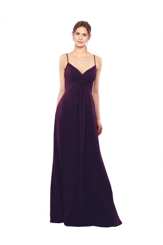 Soft Chiffon A-Line Long Sleeveless Criss Cross Open Back Formal Dress / Bridesmaid Dress Sheffield