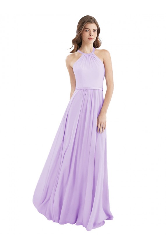 Chiffon A-Line Long Lilac Bridesmaid Dress / Evening Dress Sheffield