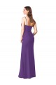 Soft Chiffon A-Line Long Sleeveless Low Back Side Slit Bridesmaid Dresses Sheffield