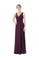 Soft Chiffon & Lace A-Line Long Sleeveless Bridesmaid Gown Sheffield