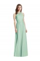 Soft Chiffon A-Line Long Sleeveless Open Back Semi Formal Evening Dress / Bridesmaid Dress Sheffield