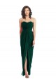 Soft Chiffon A-Line Long Sleeveless Low Back Ever Green Bridesmaid Dresses Sheffield