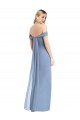 Soft Chiffon Mermaid Long Sleeveless Low Back Semi Formal Evening Dress / Bridesmaid Dress Sheffield