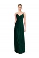 Soft Chiffon A-Line Long Sleeveless Ever Green Low Back Bridesmaid Dress Sheffield