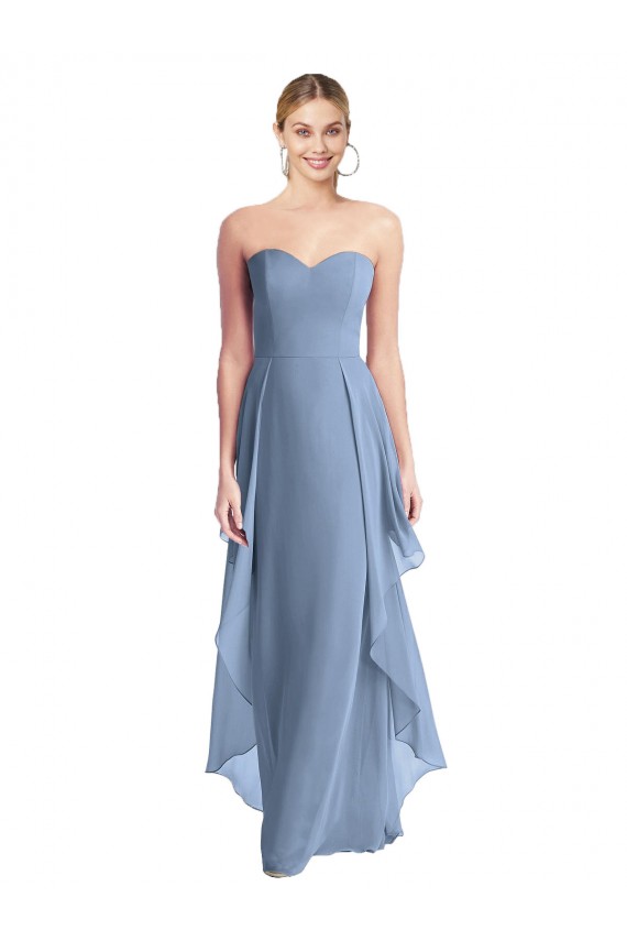 Chiffon Long A-Line Sleeveless Formal Dress / Bridesmaid Dress Sheffield
