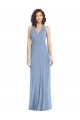 Soft Chiffon Trumpet Long Sleeveless Open Back Formal Evening Gown / Bridesmaid Dress Sheffield