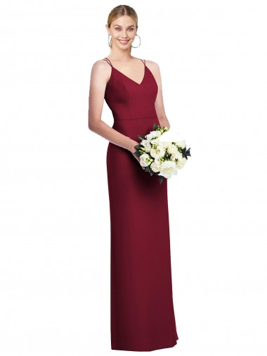 Luxe Chiffon A-Line Long Sleeveless Formal Dress / Bridesmaid Dress Sheffield