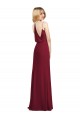 Luxe Chiffon A-Line Long Sleeveless Formal Dress / Bridesmaid Dress Sheffield