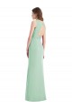 Chiffon Trumpet Long Sleeveless Open Back Bridesmaid Dress / Evening Dress Sheffield