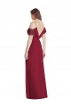 Soft Chiffon Trumpet Long Cold Shoulder V-Back Semi Formal Evening Dress / Bridesmaid Dress Sheffield
