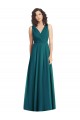 Chiffon A-Line Long Sleeveless V-Back Hunter Bridesmaid Dresses Sheffield