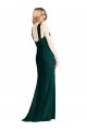 Soft Chiffon Trumpet Long Sleeveless Ever Green Bridesmaid Dress Sheffield
