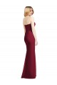 Soft Chiffon Trumpet Long Sleeveless Side Slit Bridesmaid Dresses Sheffield