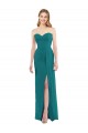 Soft Chiffon Trumpet Long Sleeveless Side Slit Bridesmaid Dresses Sheffield