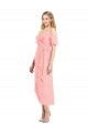 Soft Chiffon Trumpet Cocktail Length Cold Shoulder High Low Bridesmaid Dress Sheffield