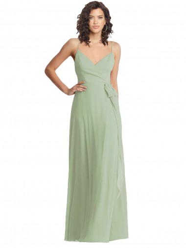 Soft Chiffon Trumpet Long Sleeveless Formal Evening Gown / Bridesmaid Dress Sheffield