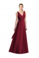 Chiffon A-Line Sleeveless Burgundy Bridesmaid Dress Sheffield