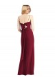Soft Chiffon Trumpet Long Sleeveless Tie Back Front Slit Bridesmaid Dresses Sheffield