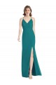 Soft Chiffon Mermaid Long Sleeveless Criss Cross Back Bridesmaid Dress Sheffield