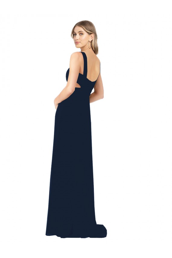 Chiffon Long Sleeveless Bridesmaid Dress / Evening Dress Sheffield