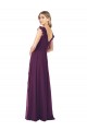 Soft Chiffon A-Line Cap Sleeves Grape Formal Dress / Bridesmaid Dress Sheffield