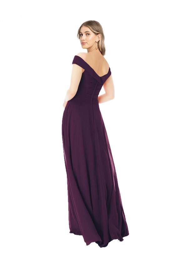 Soft Chiffon A-Line Long Sleeveless Evening Dress Sheffield