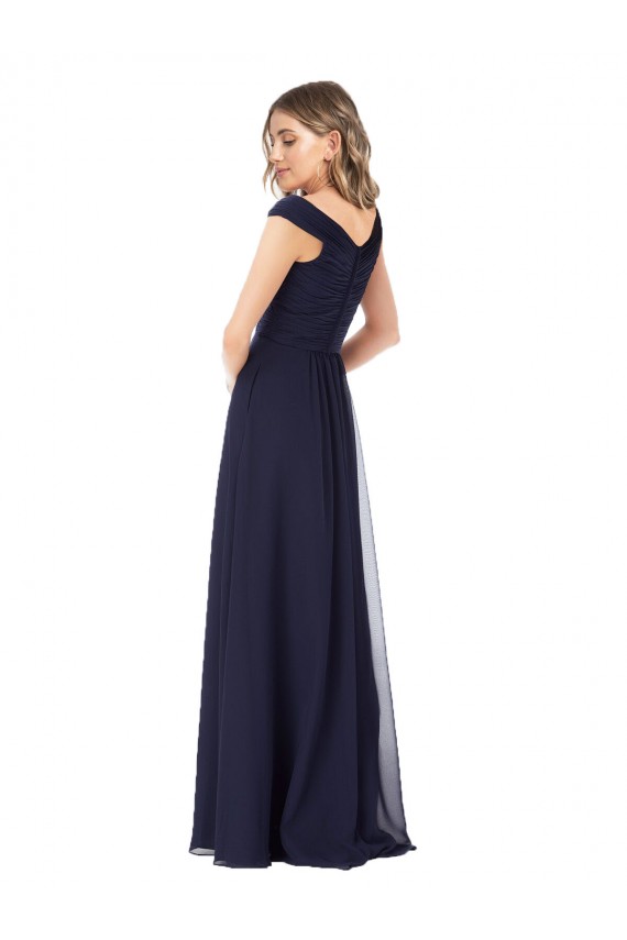 Luxe Chiffon A-Line Long Sleeveless Evening Dress / Bridesmaid Dress Sheffield