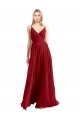 Luxe Chiffon A-Line Long Sleeveless V-Back Bridesmaid Dress Sheffield