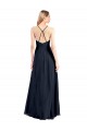 Soft Chiffon A-Line Long Sleeveless Criss Cross Back Prom Dress / Bridesmaid Dress Sheffield